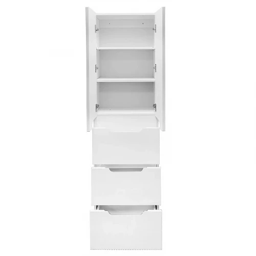 Шкаф пенал Azario Kantri 50 CS00097265 цвет Белый глянец