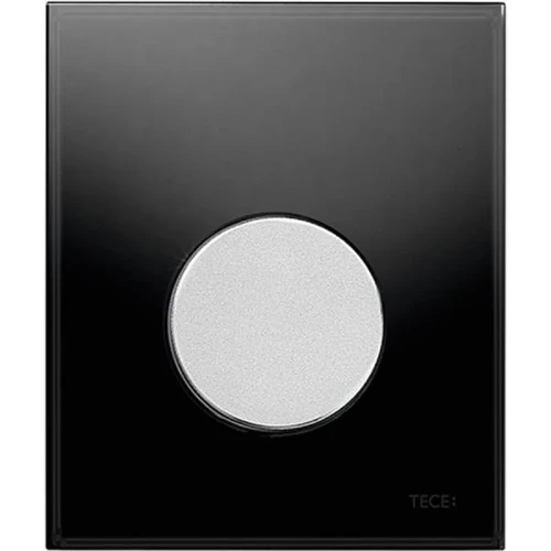 Кнопка смыва для инсталляции Tece Loop Urinal Glass 9242655 Черная Хром матовый
