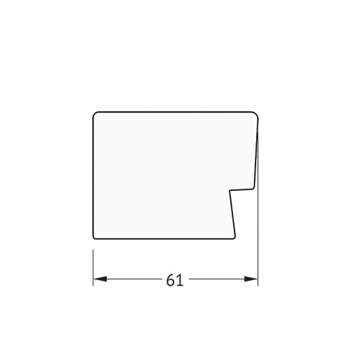 Зеркало Evoform Definite 94х74 BY 3268 в багетной раме - Алюминий 61 мм стекло