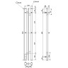 Электрический полотенцесушитель Point Фрея PN20718W П2 100x800 диммер слева Белый