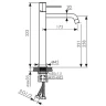 Смеситель для раковины Kaiser Vita 43311-3 Шлифованное золото