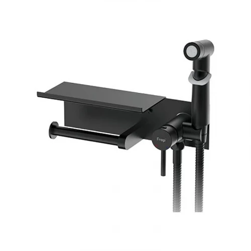 Гигиенический душ со смесителем Frap F2075-6 цвет Черный матовый