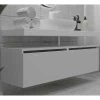 Тумба Boheme Armadi Art Flat Vallessi Uno-S 120 897-120-W подвесная Белый глянец МДФ / ЛДСП