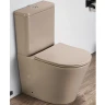 Унитаз компакт CeramaLux 2179XMC Капучино матовый с бачком и сиденьем Микролифт фаянс напольный