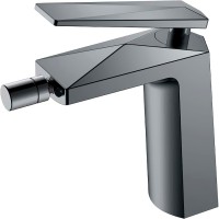 Смеситель для биде Boheme Venturo 376-SGM Оружейная сталь глянцевая латунь