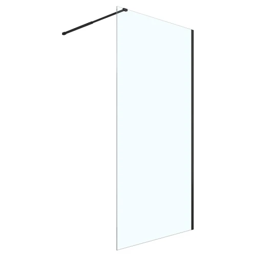 Душевая перегородка Loranto Walk-In 70 CS-W04B-70 профиль Черный матовый стекло прозрачное
