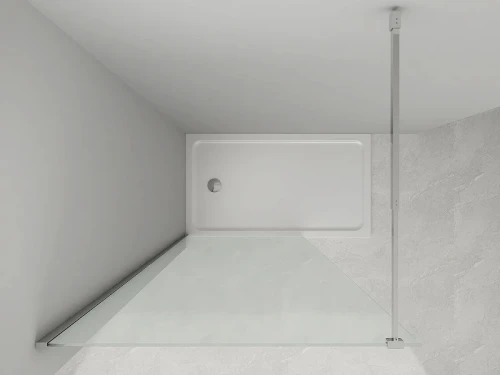 Душевая перегородка Loranto Walk-In 70 CS-W04B-70 профиль Черный матовый стекло прозрачное