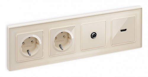 ТВ-розетка оконечная без рамки Ambrella Volt ALFA MA313010
