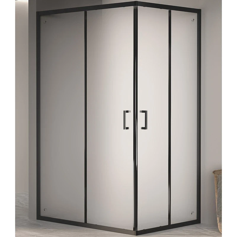 Душевой уголок RGW Passage PA-040B 120x80 3508104082-24 профиль Черный стекло матовое-сатинат