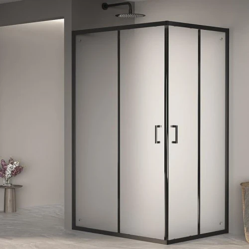 Душевой уголок RGW Passage PA-040B 120x80 3508104082-24 профиль Черный стекло матовое-сатинат