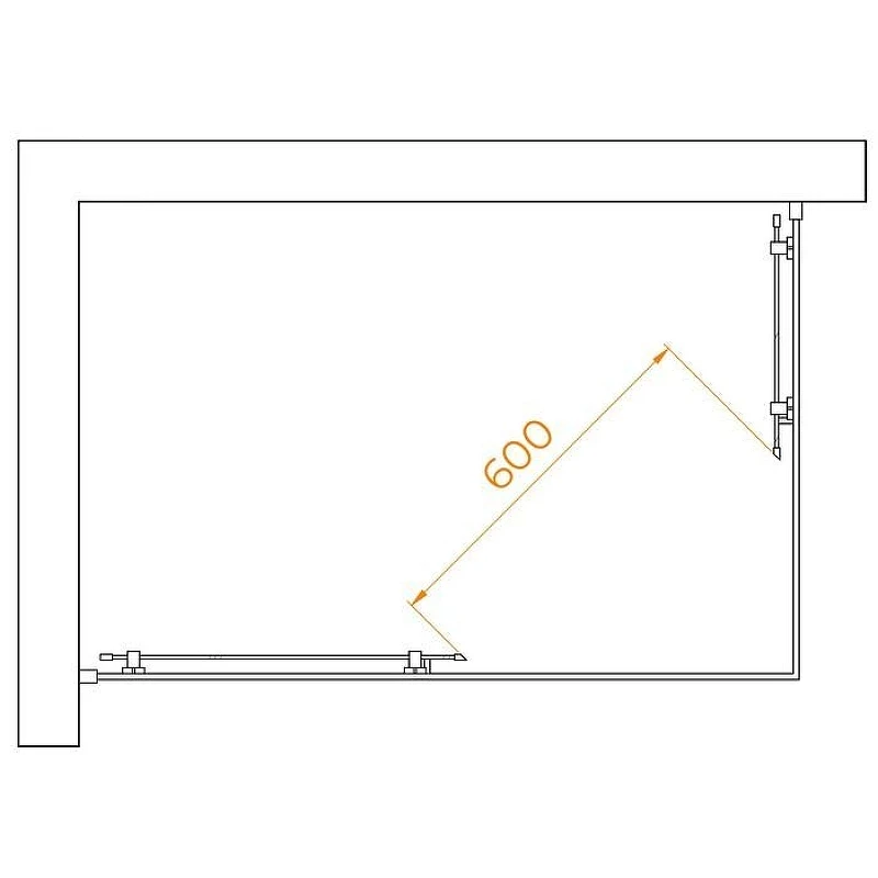 Душевой уголок RGW Passage PA-040B 120x80 3508104082-24 профиль Черный стекло матовое-сатинат