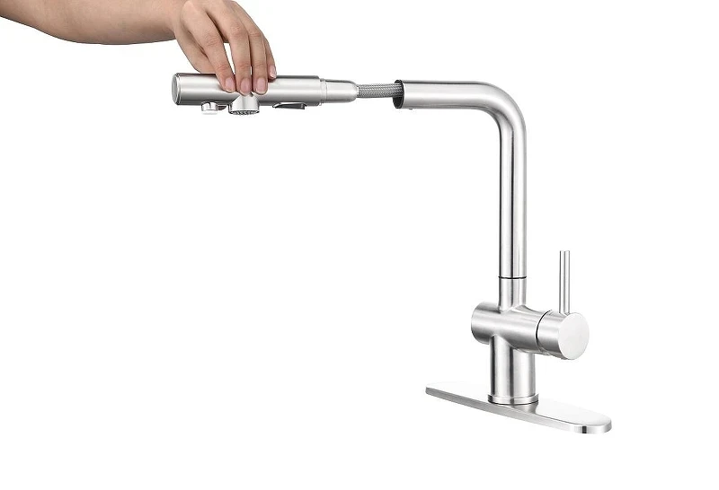 Смеситель для кухни Emar Steel ЕСВ 7020 цвет Хром
