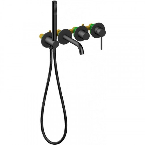 Смеситель для ванны Grocenberg GB5070BL Черный матовый