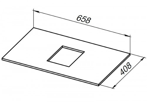 Столешница под раковину Allen Brau Priority 70 1.31009.DG-S Пепел структ искусственный камень (литьевой мрамор)