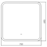 Зеркало Silver Mirrors Stiv-Lite 70 LED-00002575 с подсветкой с сенсорным выключателем и диммером стекло