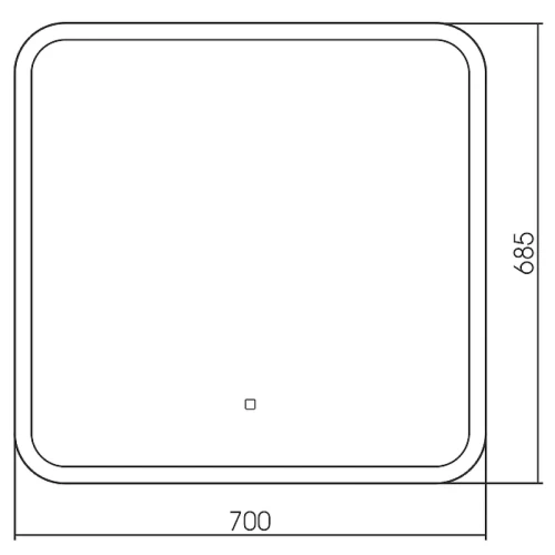 Зеркало Silver Mirrors Stiv-Lite 70 LED-00002575 с подсветкой с сенсорным выключателем и диммером стекло