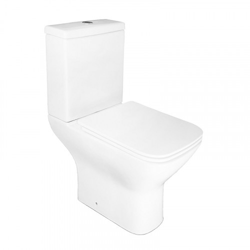 Унитаз компакт Azario Iris AZ-8353 цвет Белый с бачком и сиденьем Микролифт