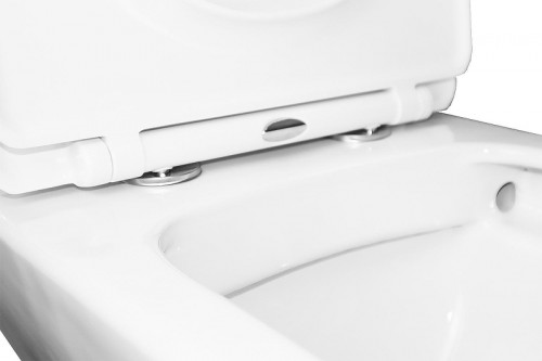 Унитаз компакт Azario Iris AZ-8353 цвет Белый с бачком и сиденьем Микролифт