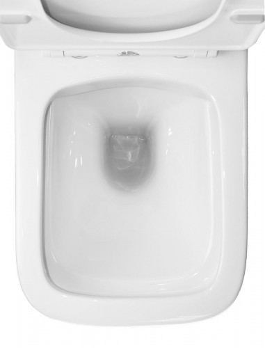 Унитаз компакт Azario Iris AZ-8353 цвет Белый с бачком и сиденьем Микролифт