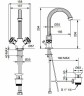 Смеситель для раковины Cezares Olimp LS2 OLIMP-LS2-02-M Бронза латунь