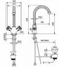 Смеситель для раковины Cezares Olimp LS2 OLIMP-LS2-02-M Бронза латунь