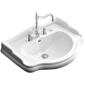 Раковина Kerasan Retro 55 104501*3 Белая фарфор подвесная