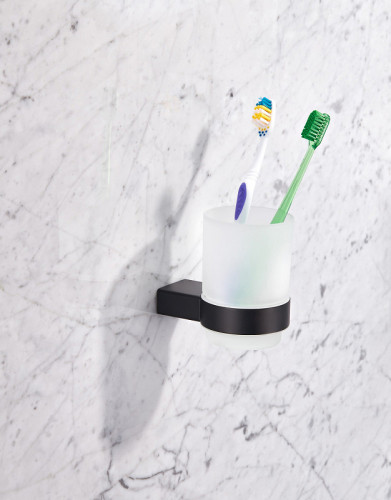 Стакан для зубных щеток Milacio Ultra MCU.961.MB Черный матовый