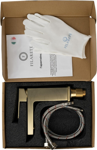 Смеситель для раковины FILARETE Fing FL5040MG цвет Золото матовое