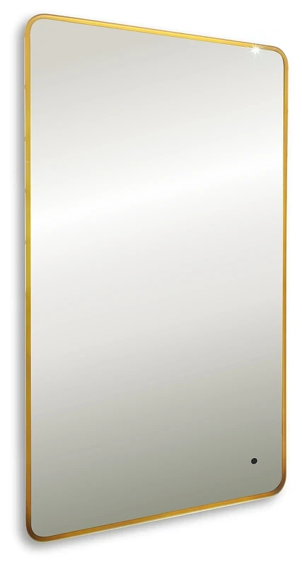 Зеркало Art&Max Siena S 60 AM-SieS-600-1000-DS-F-Gold с подсветкой цвет Золото с бесконтактным выключателем