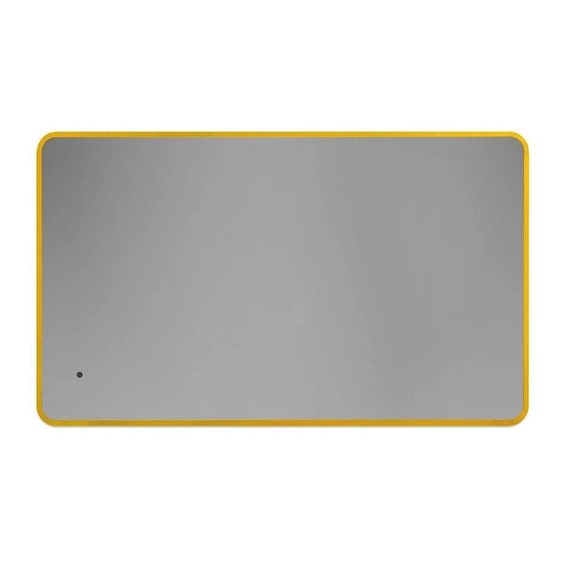 Зеркало Art&Max Siena S 60 AM-SieS-600-1000-DS-F-Gold с подсветкой цвет Золото с бесконтактным выключателем