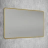 Зеркало Art&Max Siena S 60 AM-SieS-600-1000-DS-F-Gold с подсветкой цвет Золото с бесконтактным выключателем