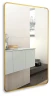 Зеркало Art&Max Siena S 60 AM-SieS-600-1000-DS-F-Gold с подсветкой цвет Золото с бесконтактным выключателем