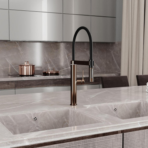 Смеситель для кухни WasserKRAFT A8897 цвет Розовое золото