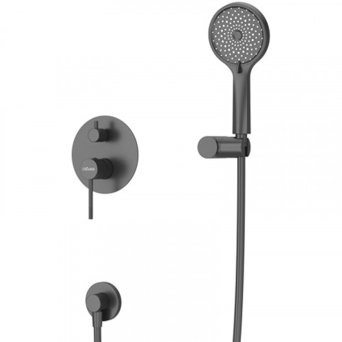 Душевая система Cezares Relax RELAX-DSET-NOP Черная матовая нержавеющая сталь встраиваемый