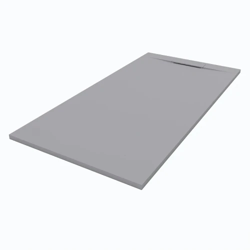 Душевой поддон из искусственного камня Starohome Nordic 140х100 36249272 цвет Серый матовый