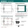 Душевой поддон из искусственного камня Starohome Nordic 140х100 36249272 цвет Серый матовый