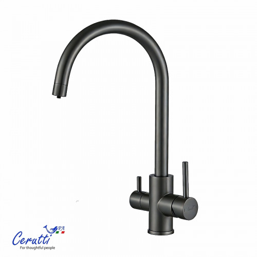 Cмеситель для кухни Ceruttispa Аниэлло (Aniello) GG CT12090 12090 цвет Графит