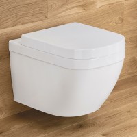 Унитаз Grohe Euro Ceramic 39554000 подвесной с сиденьем Микролифт фарфор подвесной