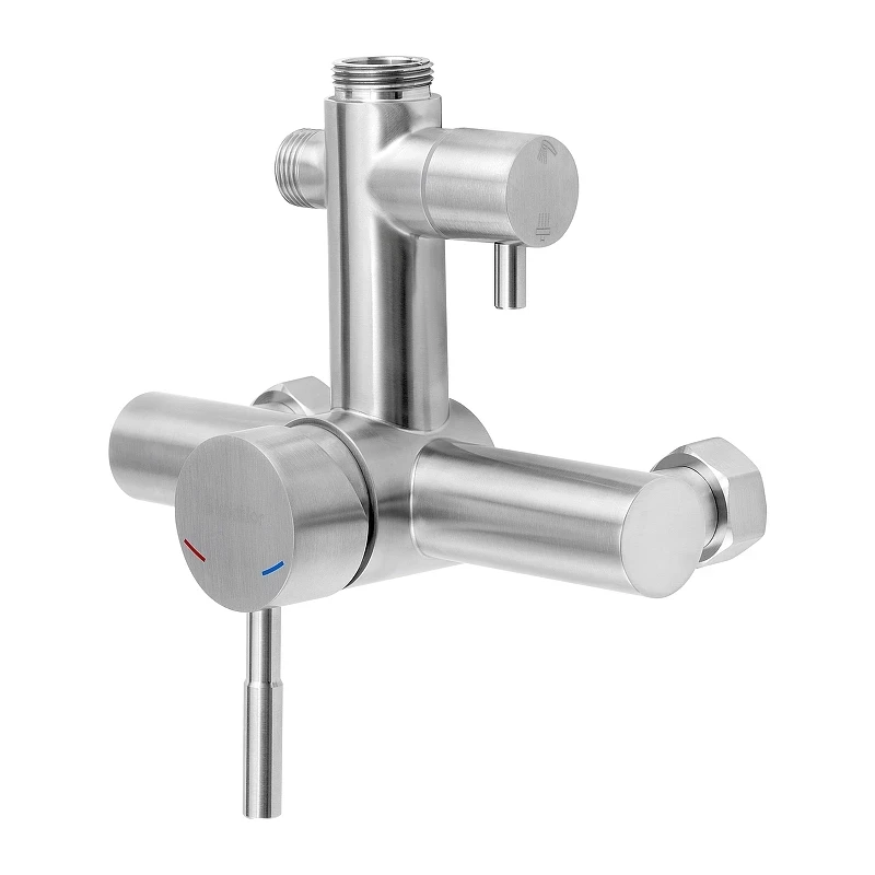 Душевая система Knotlor Streamline SS-06/1 цвет Матовая сталь