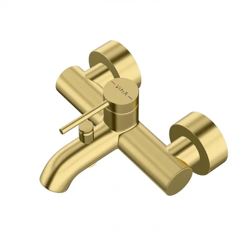 Смеситель для ванны Vitra Minimax Round A4354825EXP цвет Брашированное золото