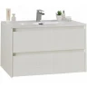 Тумба с раковиной BelBagno Kraft 100 KRAFT-1000-2C-SO-BO+100 BB1000ETL подвесная Bianco Opaco