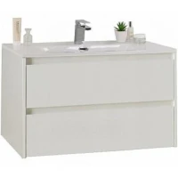 Тумба с раковиной BelBagno Kraft 100 KRAFT-1000-2C-SO-BO+100 BB1000ETL подвесная Bianco Opaco