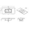 Тумба с раковиной BelBagno Kraft 100 KRAFT-1000-2C-SO-BO+100 BB1000ETL подвесная Bianco Opaco