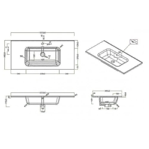 Тумба с раковиной BelBagno Kraft 100 KRAFT-1000-2C-SO-BO+100 BB1000ETL подвесная Bianco Opaco