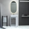 Тумба с раковиной SanVit Рольф мини 59 krolfmini3d Белая глянцевая МДФ / ЛДСП