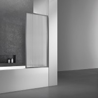 Шторка на ванну Vincea 70x140 VSB-41700FLGM профиль Вороненая сталь стекло рифленое