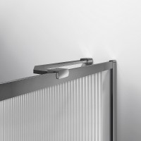 Шторка на ванну Vincea 70x140 VSB-41700FLGM профиль Вороненая сталь стекло рифленое