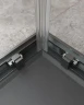 Душевой уголок Cezares Molveno 120x100 MOLVENO-AH-21-100+20-C-GM-IV профиль Оружейная сталь стекло прозрачное