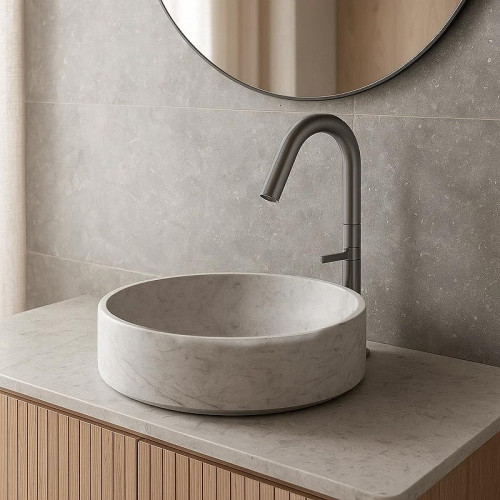 Смеситель для раковины Knotlor Elixir SS-31/GM цвет Вороненая сталь