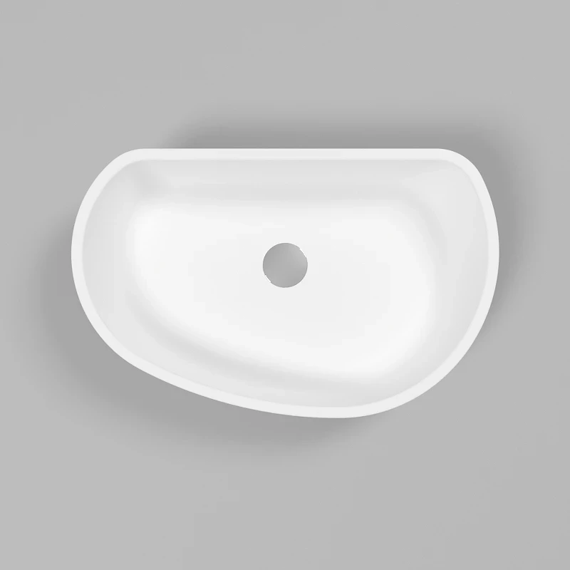 Раковина-чаша Whitecross Ametrine 60 0718.060037.200 Белая матовая искусственный камень (литьевой мрамор) накладная